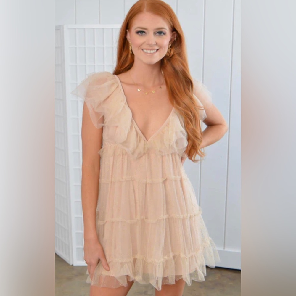 Show Me Your Mumu Sparkle Dust Tulle Miranda Dress.  XS - purchased at Hemline